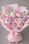 Luxury Pink & Purple Mixed Flower Hand Bouquet