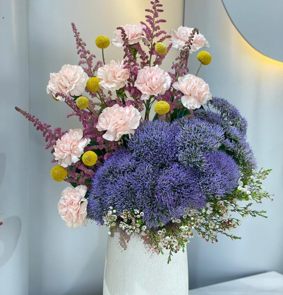 Elegant Mixed Flower Vase Arrangement
