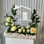 Luxury White Orchid Housewarming Acrylic Tray
