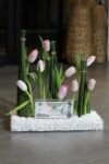 Luxury Pink Tulip Money Gift Acrylic Tray