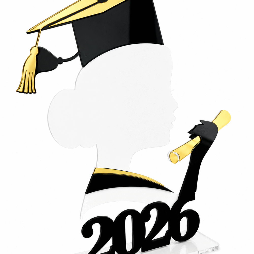Graduation 2026 Girl Table Decor Stand