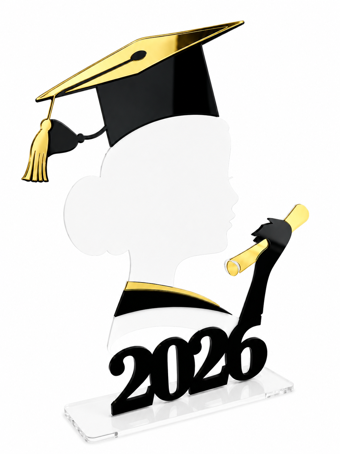 Graduation 2026 Girl Table Decor Stand