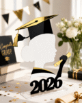 Graduation 2026 Girl Table Decor Stand