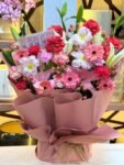 Luxury Pink & White Mixed Flower Bouquet