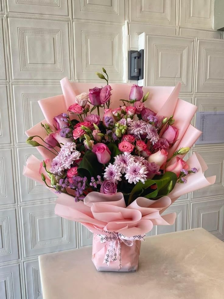 Luxury Pink & Purple Mixed Flower Bouquet