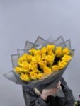 Luxury Yellow Rose Bouquet – Premium Romantic Flower Arrangement