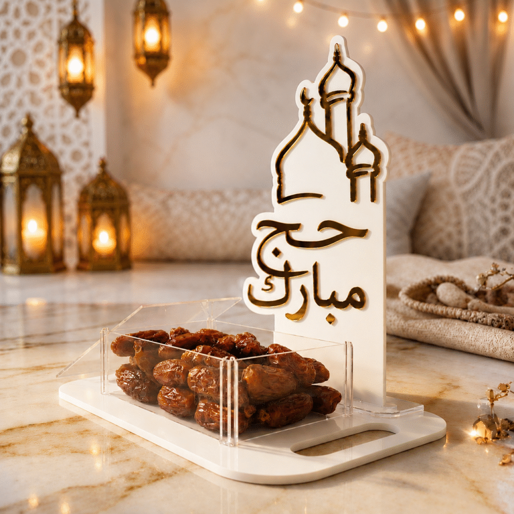 Luxury Acrylic Hajj Mubarak Islamic Decor