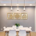 3 Piece Islamic Wall Art Set – Allah, Muhammad (ﷺ) & kalma Sharif Acrylic Wall Deco