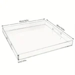 Premium Acrylic Serving Tray with Handles