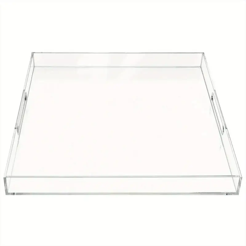 Premium Acrylic Serving Tray with Handles