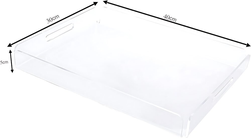 Premium Acrylic Serving Tray with Handles