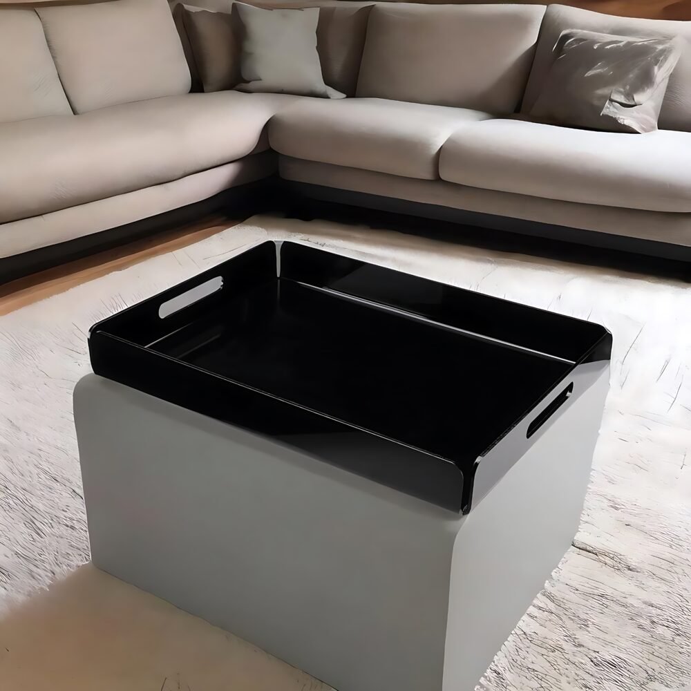 Premium Acrylic Serving Tray with Handles