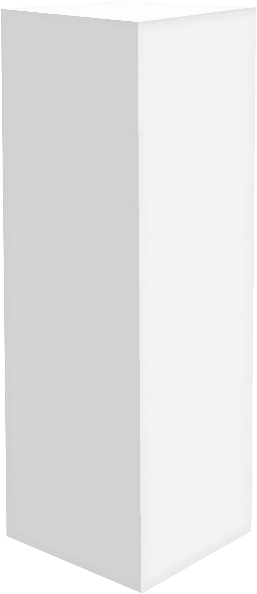 White Acrylic Display Pedestal Stand Set 3pcs
