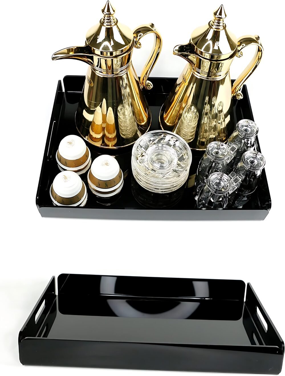 Premium Acrylic Serving Tray with Handles