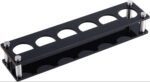 6 Hole Acrylic Short Glass Tray | Multi-Purpose Display and Storage Tray