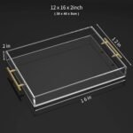 Premium Acrylic Serving Tray with Handles