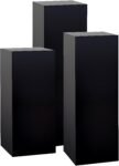 Black Acrylic Display Pedestal Stand Set 3pcs