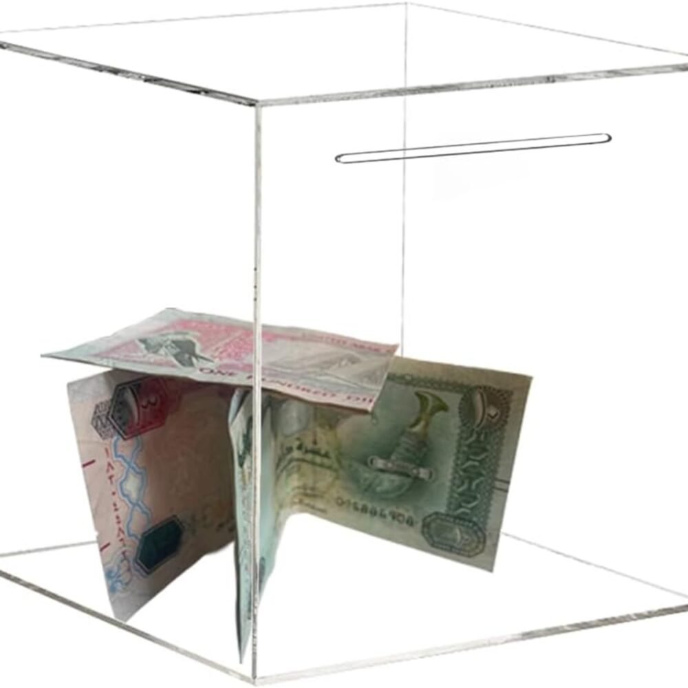 Clear Acrylic Kids Money Saving Box