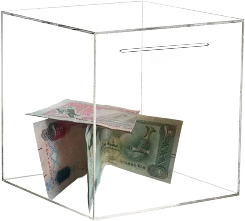 Clear Acrylic Kids Money Saving Box