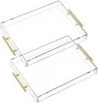 Premium Acrylic Serving Tray with Handles