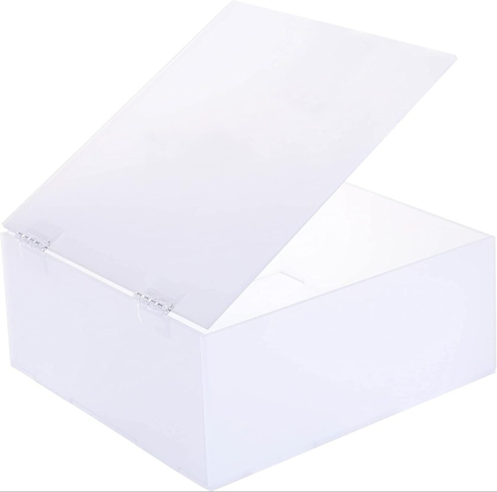 Premium Acrylic Storage Box with Hinged Lid