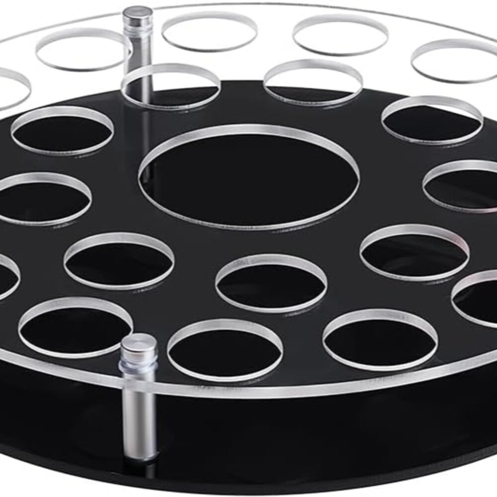 25 Hole Acrylic Short Glass Tray | Multi-Purpose Display and Storage Tray
