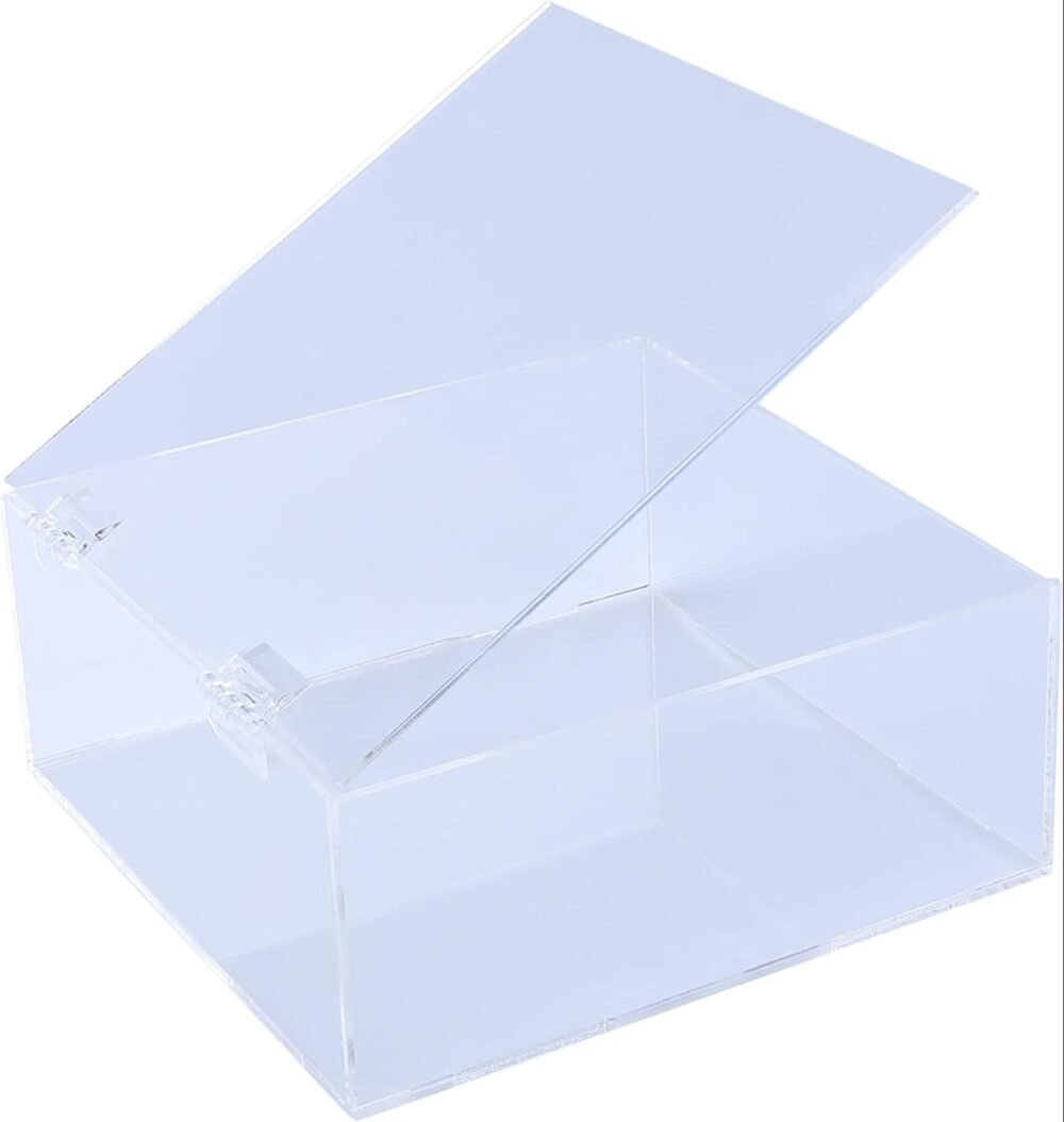 Premium Acrylic Storage Box with Hinged Lid