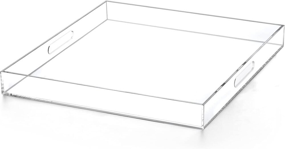 Premium Acrylic Serving Tray with Handles