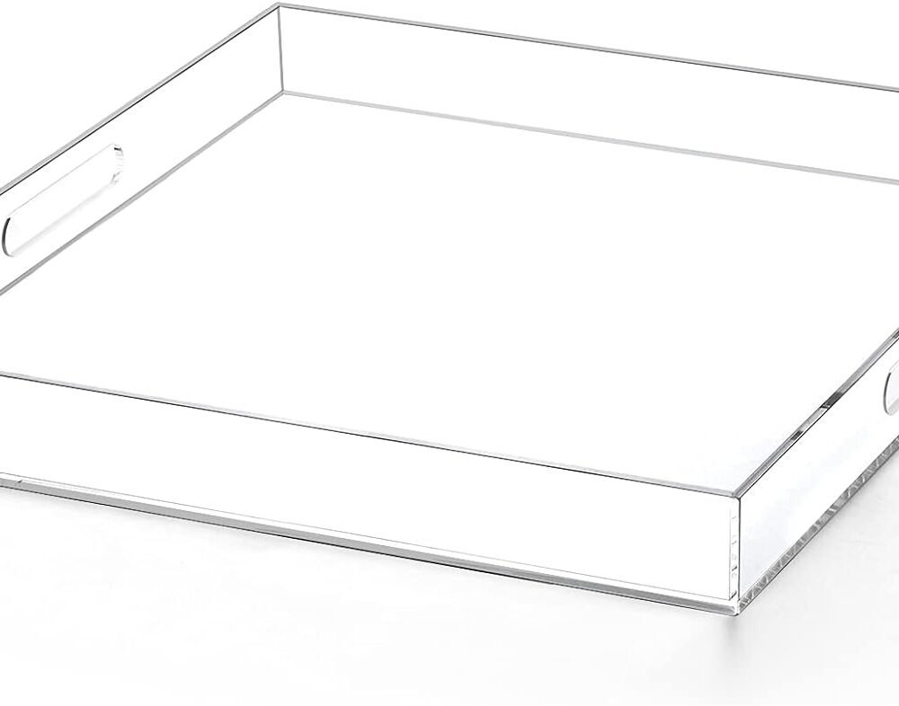 Premium Acrylic Serving Tray with Handles