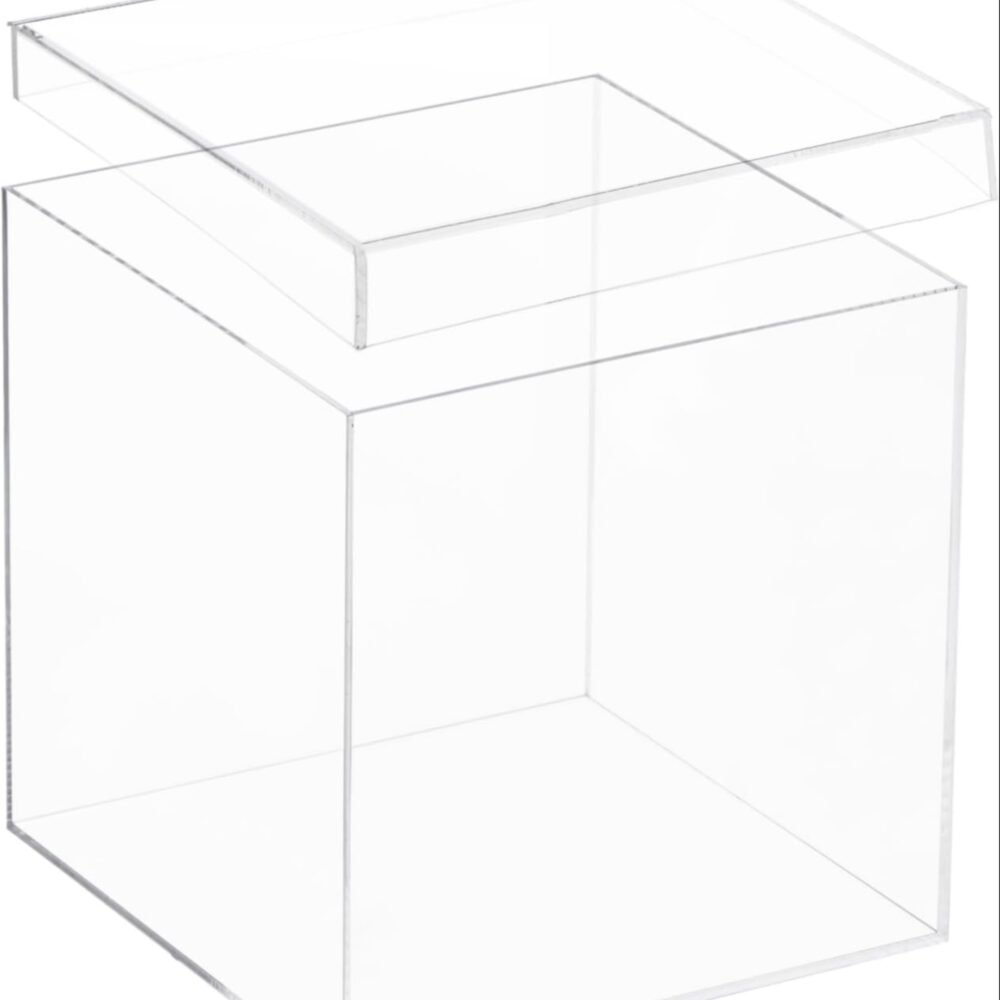 Premium Clear Acrylic Storage Box with Lid