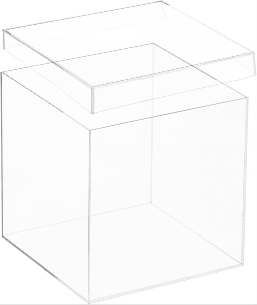 Premium Clear Acrylic Storage Box with Lid
