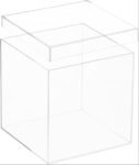 Premium Clear Acrylic Storage Box with Lid