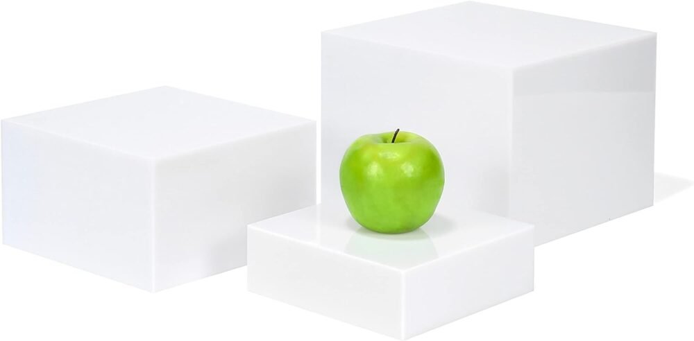 Clear Acrylic Dessert Display Risers Set 3pcs