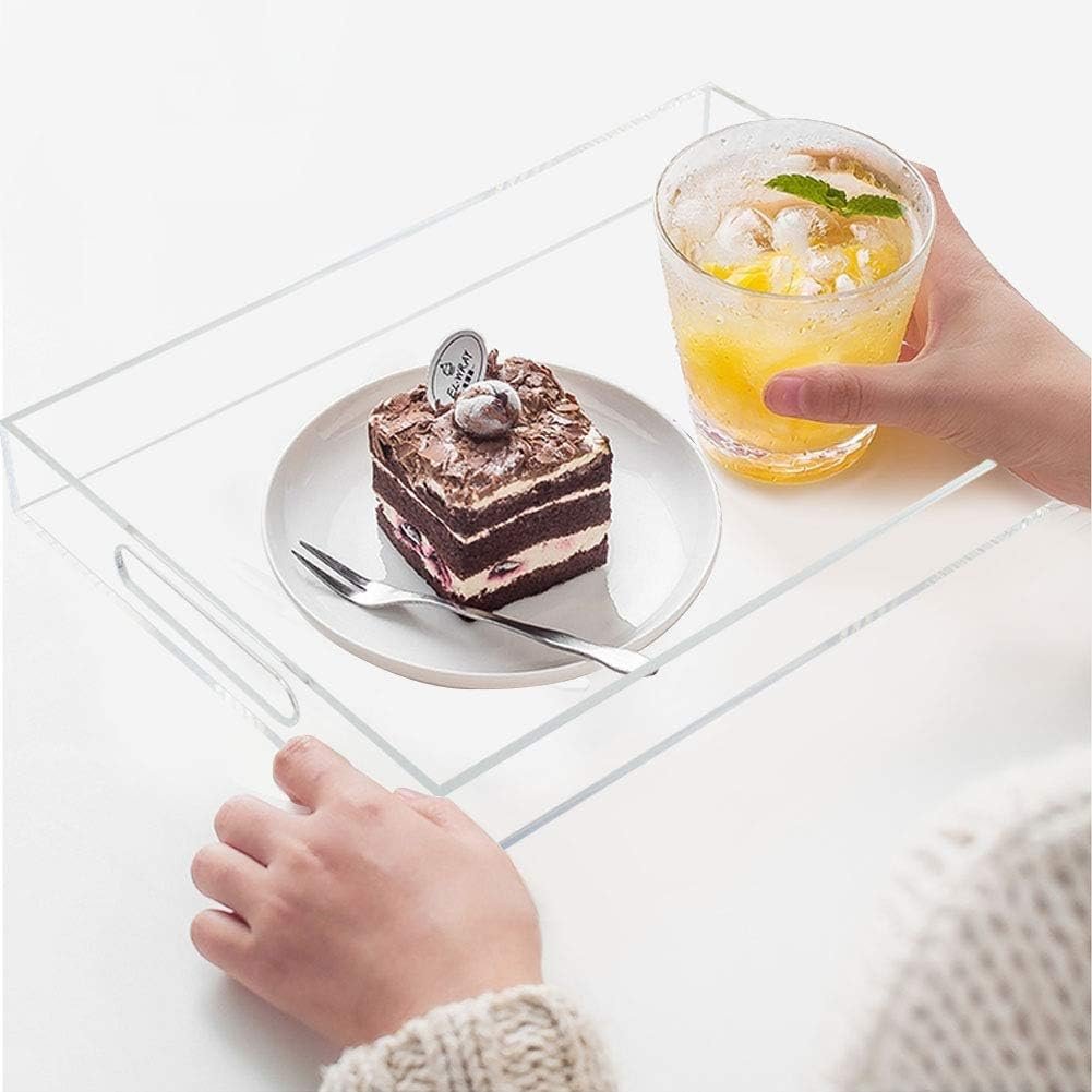 Premium Acrylic Serving Tray with Handles