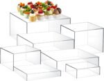 Clear Acrylic Dessert Display Risers Set 7pcs