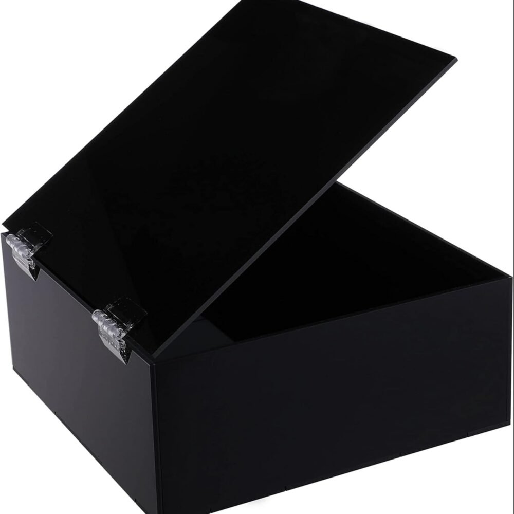 Premium Acrylic Storage Box with Hinged Lid