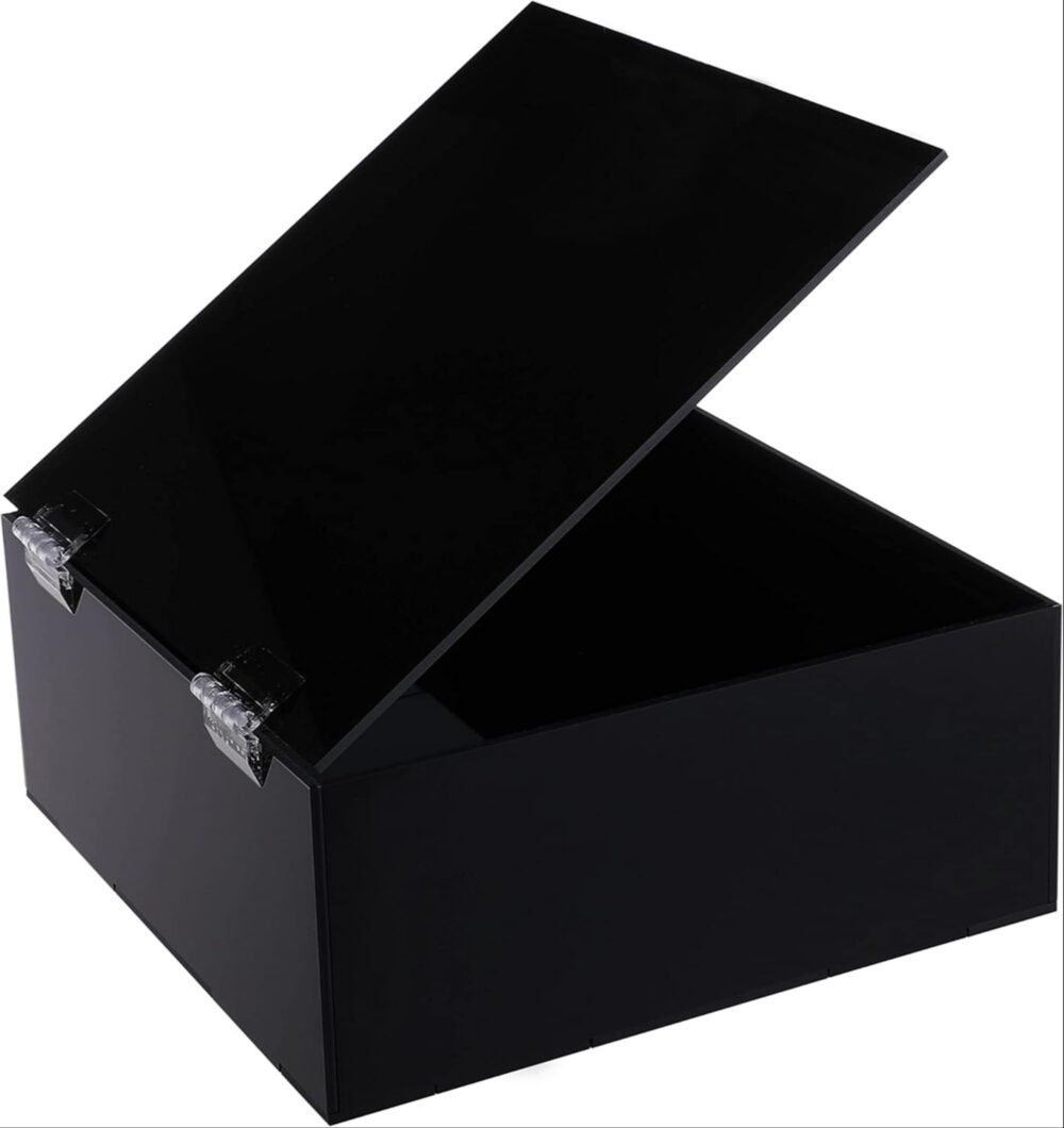 Premium Acrylic Storage Box with Hinged Lid