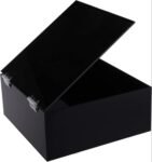 Premium Acrylic Storage Box with Hinged Lid