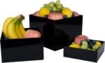 Clear Acrylic Dessert Display Risers Set 3pcs