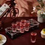 12 Hole Acrylic Short Glass Tray | Multi-Purpose Display and Storage Tray