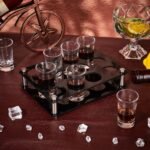 12 Hole Acrylic Short Glass Tray | Multi-Purpose Display and Storage Tray