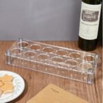 12 Hole Acrylic Short Glass Tray | Multi-Purpose Display and Storage Tray