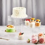 Clear Acrylic Dessert Display Risers Set 7pcs