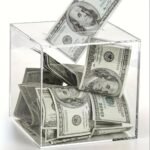 Clear Acrylic Kids Money Saving Box