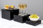 Clear Acrylic Dessert Display Risers Set 3pcs