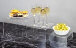 Clear Acrylic Dessert Display Risers Set 3pcs