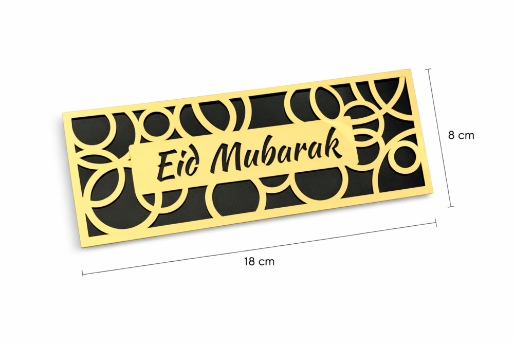 Eid Mubarak Acrylic Money Holder | Islamic Eidi Cash Gift Holder