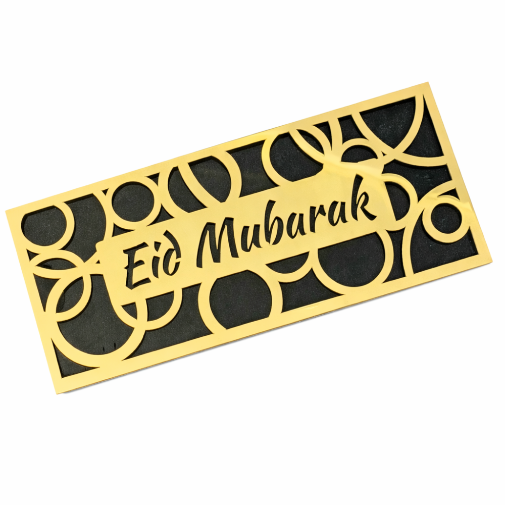 Eid Mubarak Acrylic Money Holder | Islamic Eidi Cash Gift Holder
