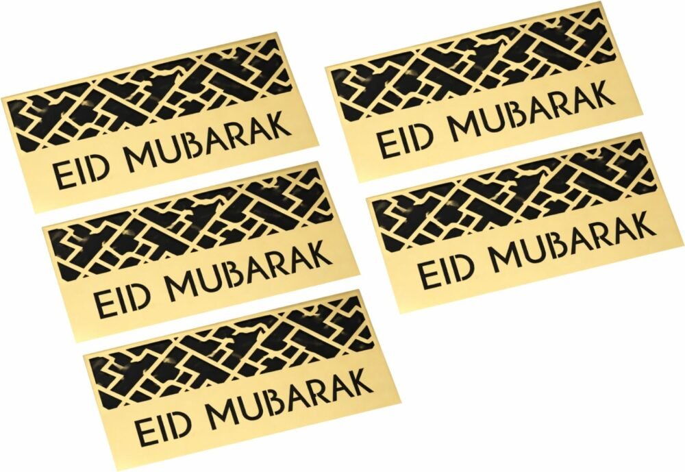 Eid Mubarak Acrylic Money Holder | Islamic Eidi Cash Gift Holder