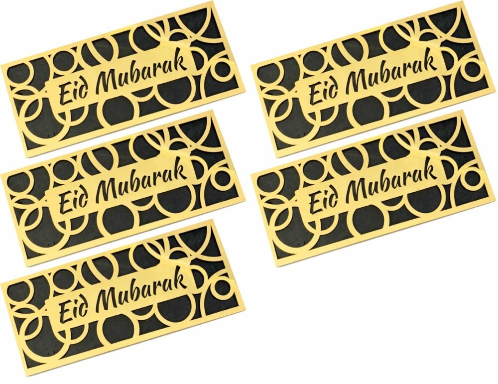 Eid Mubarak Acrylic Money Holder | Islamic Eidi Cash Gift Holder